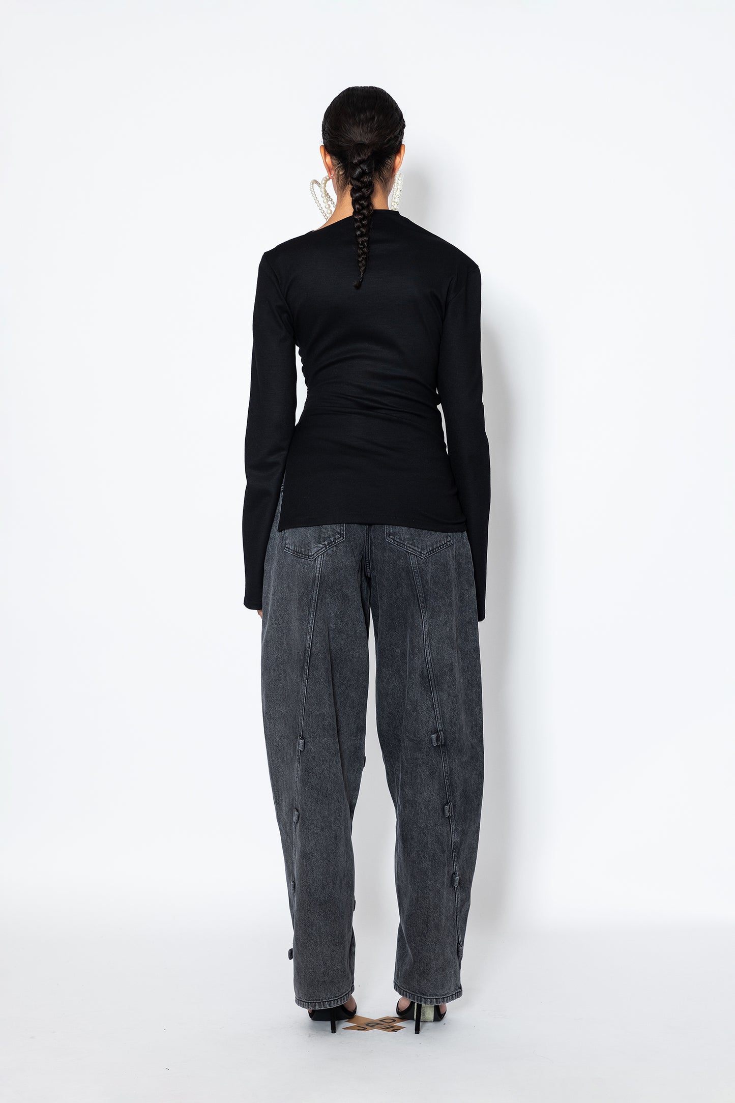 Asymmetric Top With Slit - Jade Cropper