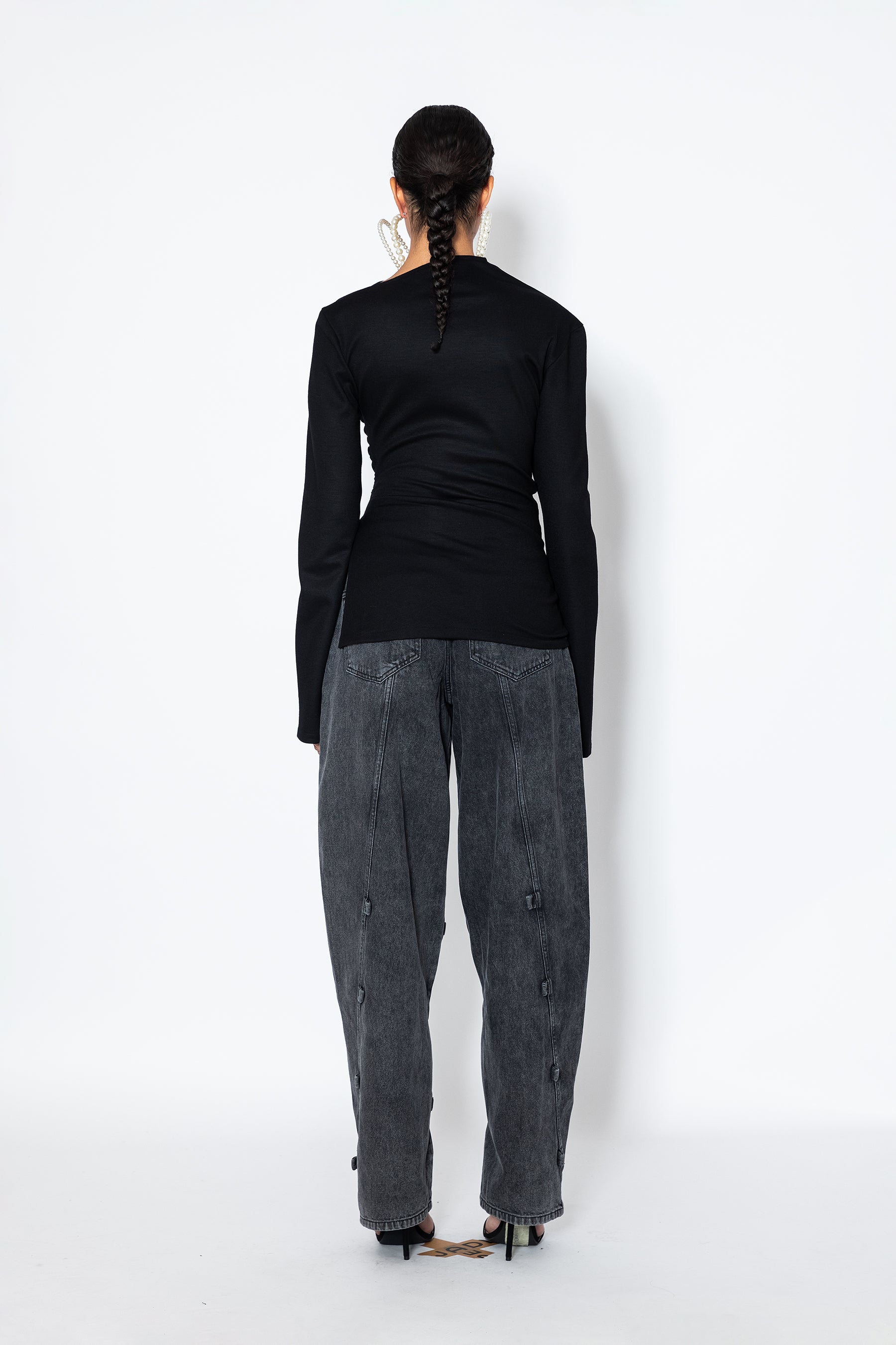 Asymmetric Top With Slit - Jade Cropper