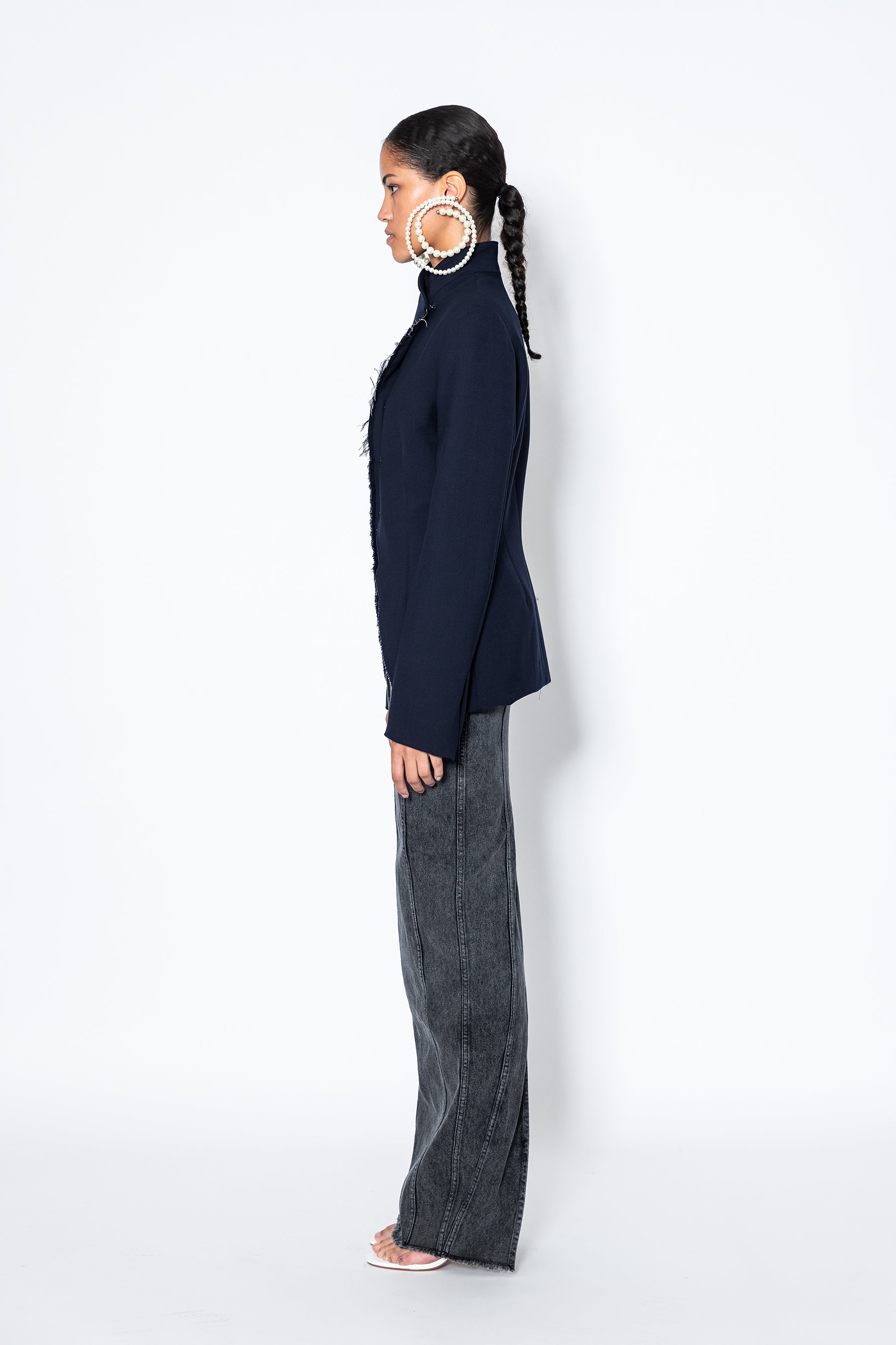 Raw Edge Blazer - Jade Cropper