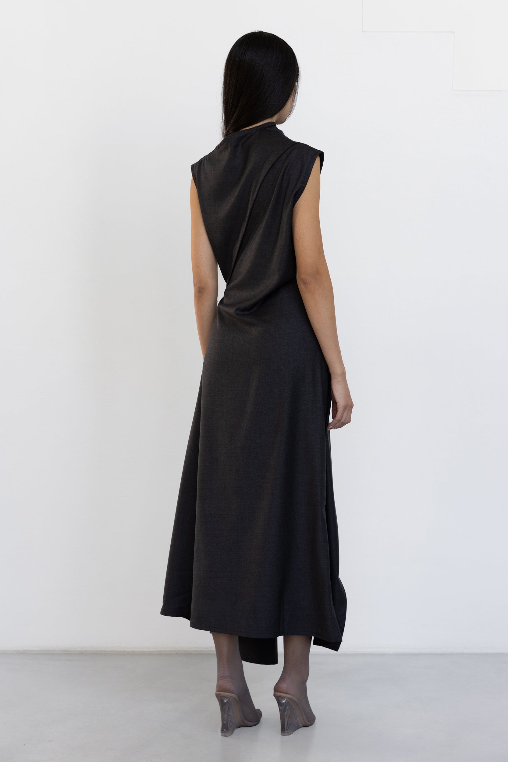 Asymmetric Suit Dress With Open Back - Jade Cropper