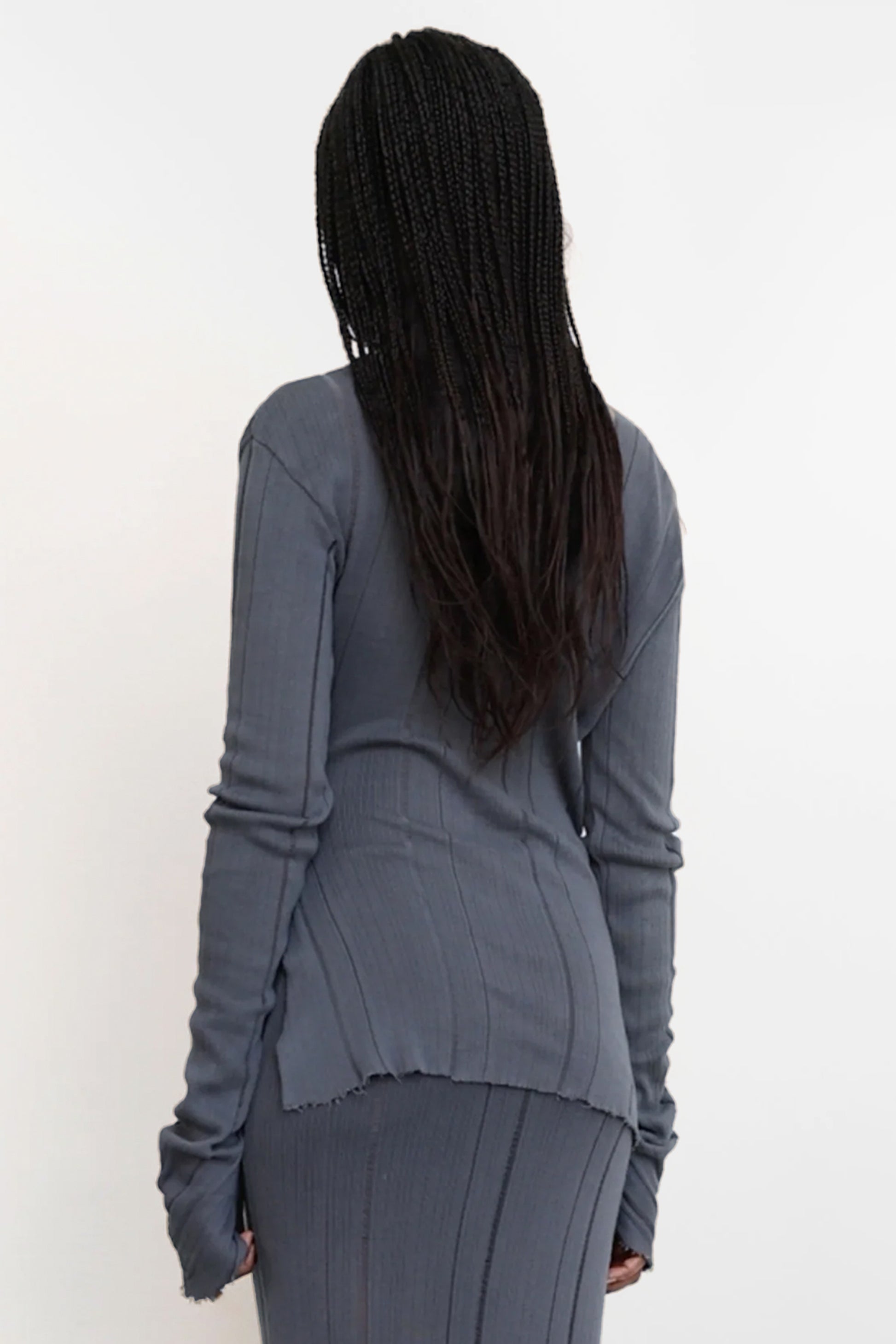 Knitted Top With Slit - Jade Cropper