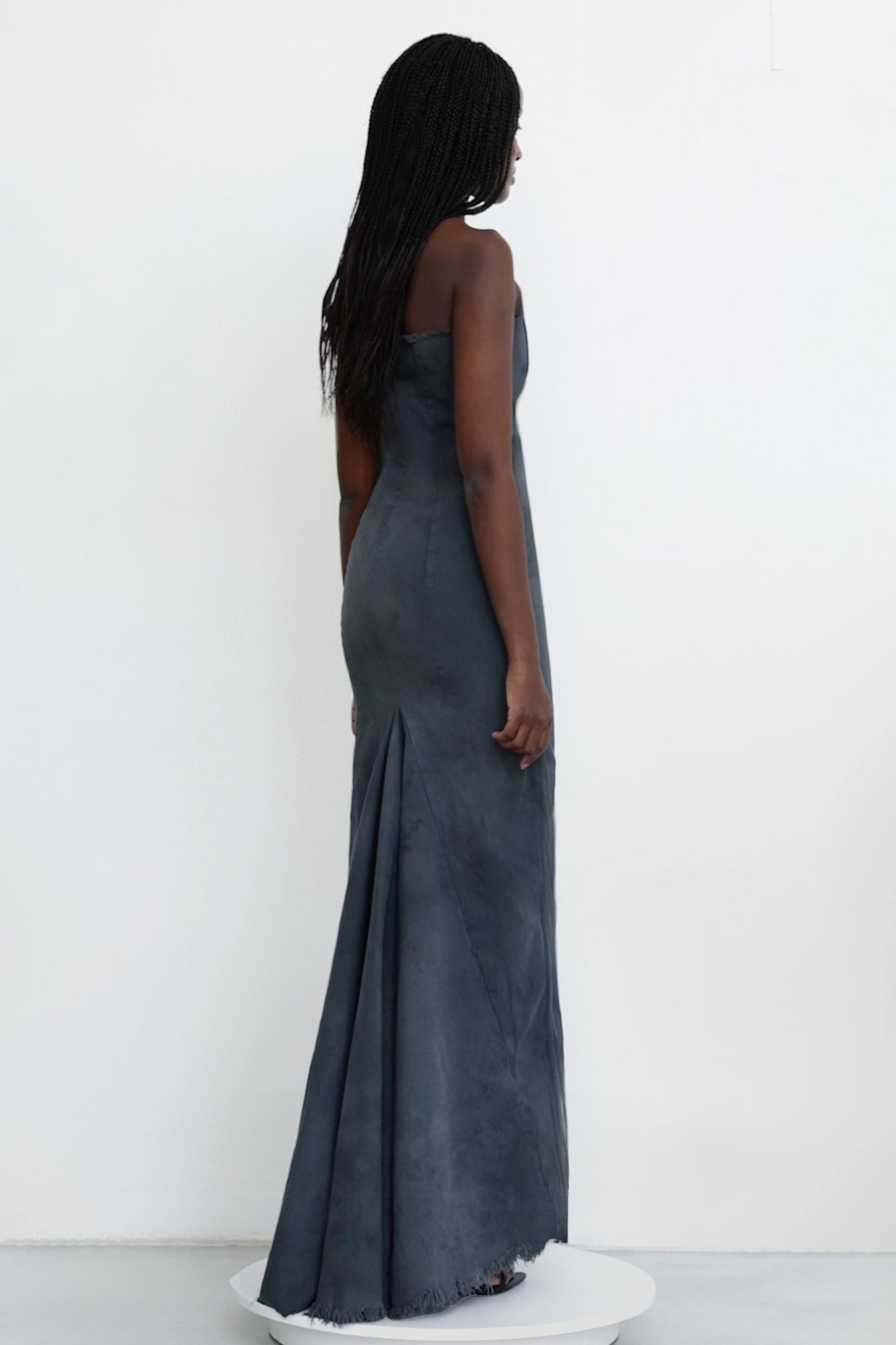Denim Dress With Trail - Jade Cropper