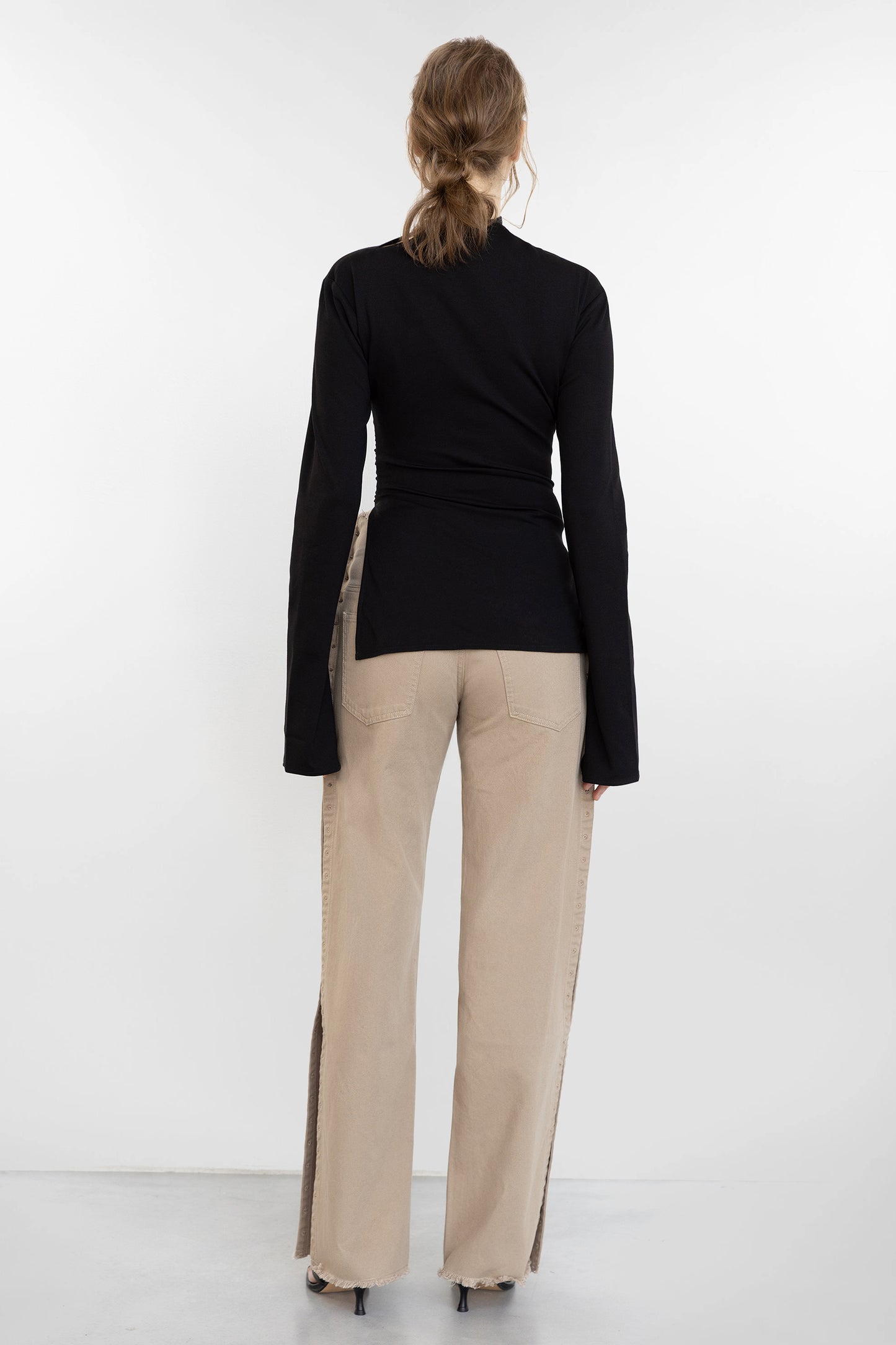Pierced Edge Jeans - Jade Cropper