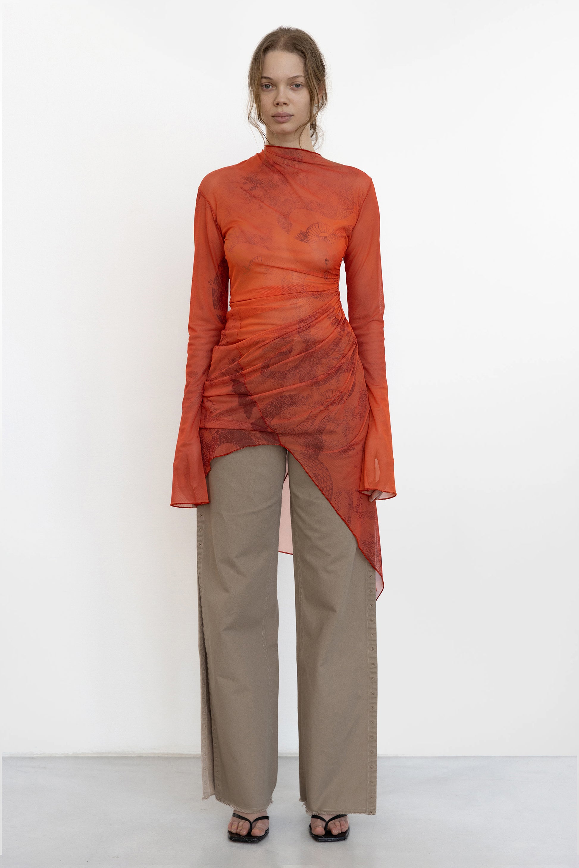 Draped Twisted Dress - Jade Cropper