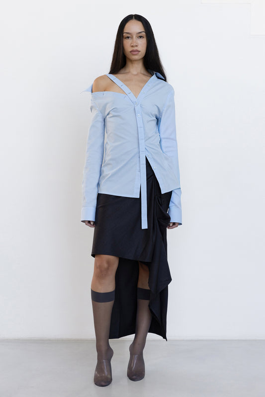 Asymmetric Off-shoulder Shirt